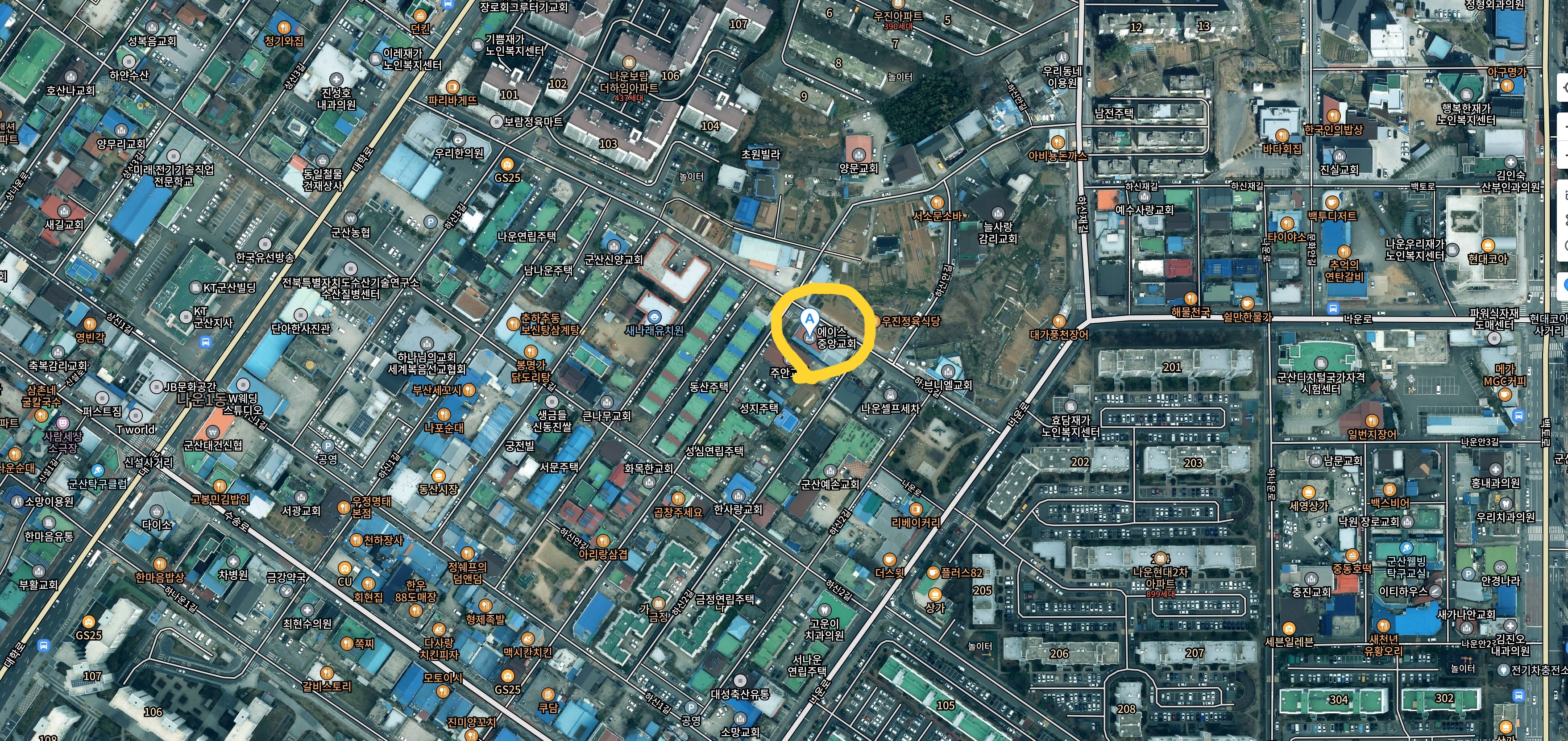 오시는 길 지도